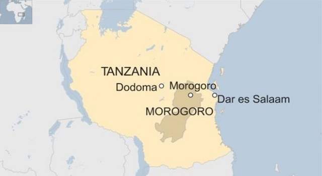 map tanzania